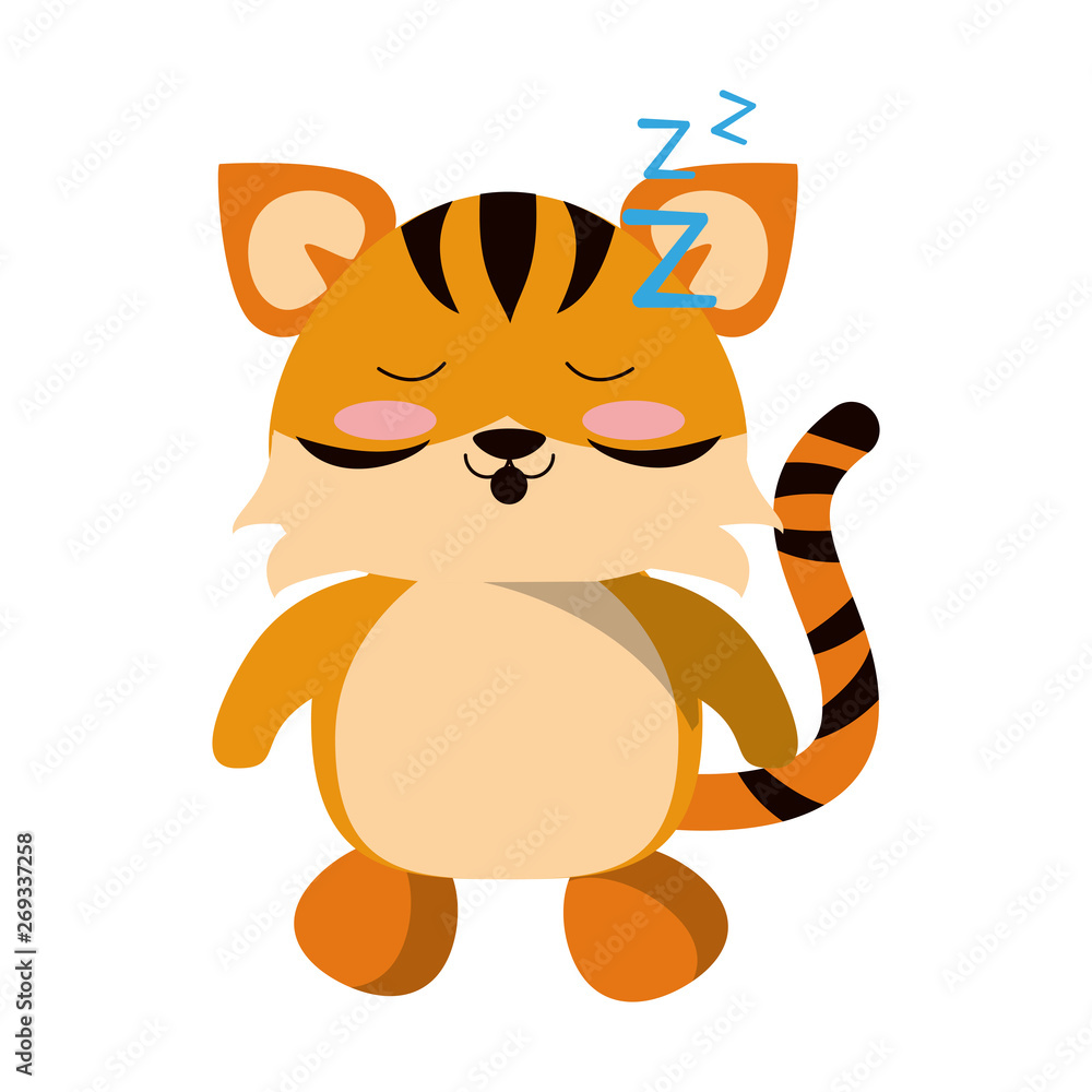 Cute tiger animal cartoon vector illustration Cute tiger animal cartoon vector illustration