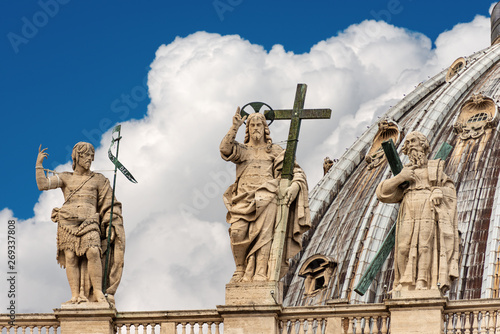 Photography Detail of the Basilica of Saint Peter - Vatican city