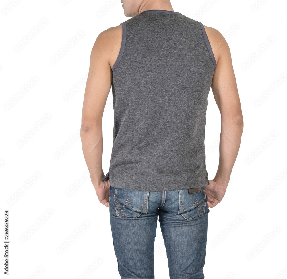 Shirt design and people concept Mock up template for design print Shirt design and people concept Mock up template for design print