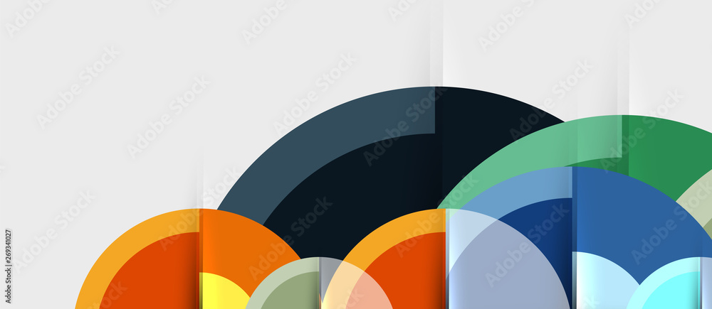 Obraz premium Geometric design abstract background - circles