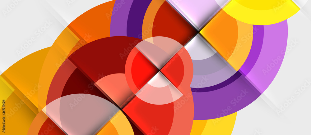 Geometric design abstract background - circles Geometric design abstract background - circles