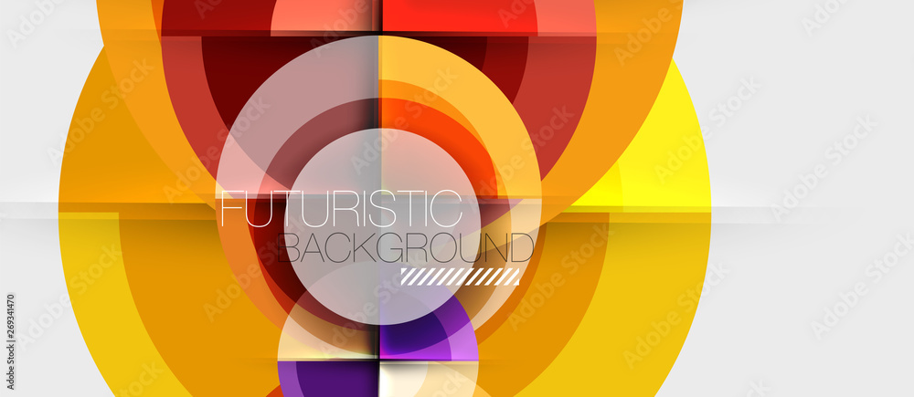 Geometric design abstract background - circles