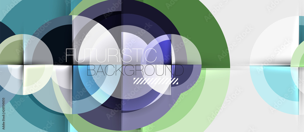 Geometric design abstract background - circles Geometric design abstract background - circles
