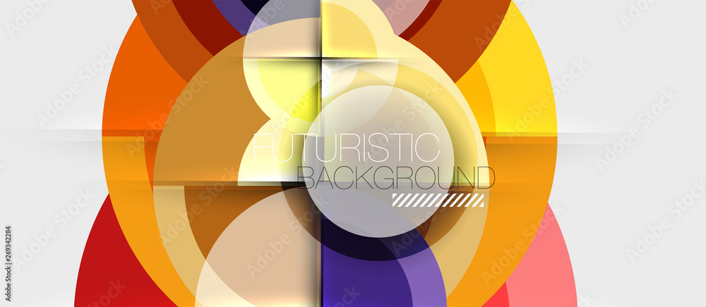 Geometric design abstract background - circles Geometric design abstract background - circles