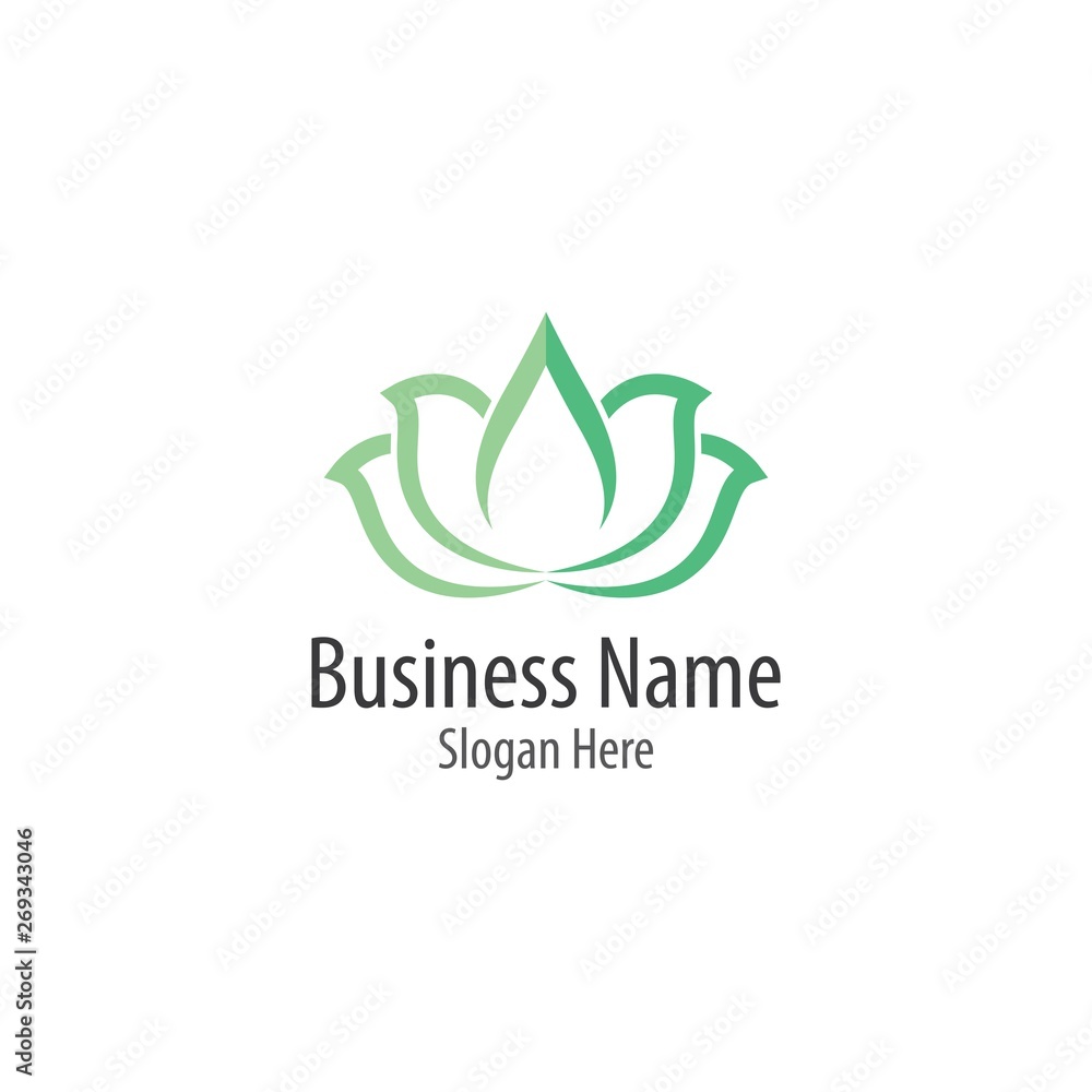 Beauty flowers logo template vector icon Beauty flowers logo template vector icon