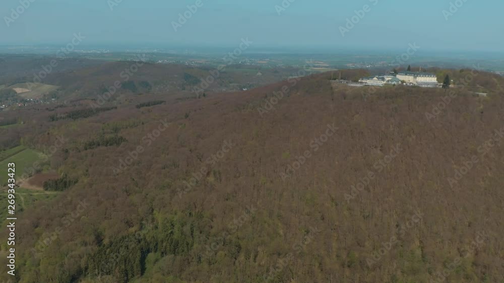 Drone shot of Petersberg near Bonn / Königswinter 4K 30 fps Drone shot of Petersberg near Bonn / Königswinter 4K 30 fps