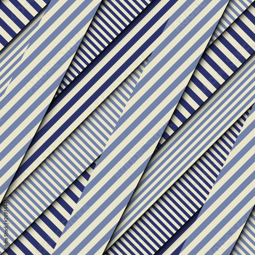 Seamless vector image. Patchwork strips pattern. Imitatin of interweaving ribbons.
