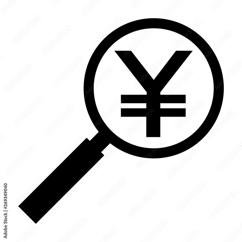 Fototapeta premium ルーペに映る円マーク