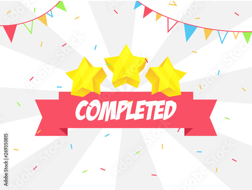 Level complete banner