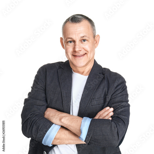 Portrait of handsome middle...