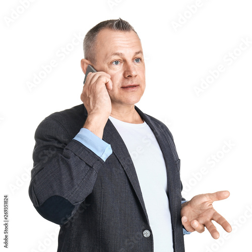 Portrait of handsome middle...