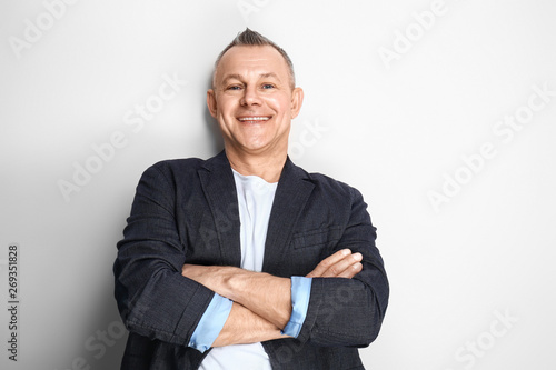 Portrait of handsome middle...