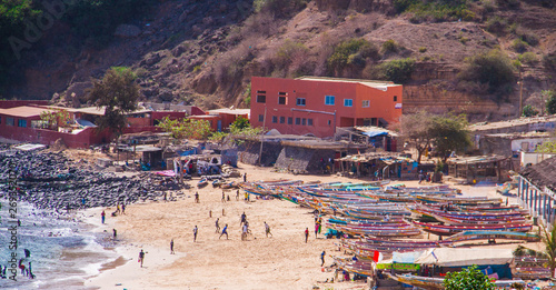 Beach soccer on the beach ouakam Dakar Sénégal