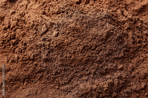 Texture of cocoa powder as background