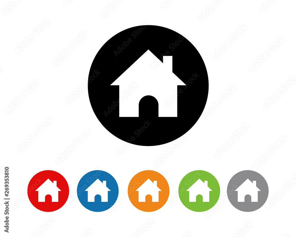Home icon flat symbol vector Home icon flat symbol vector