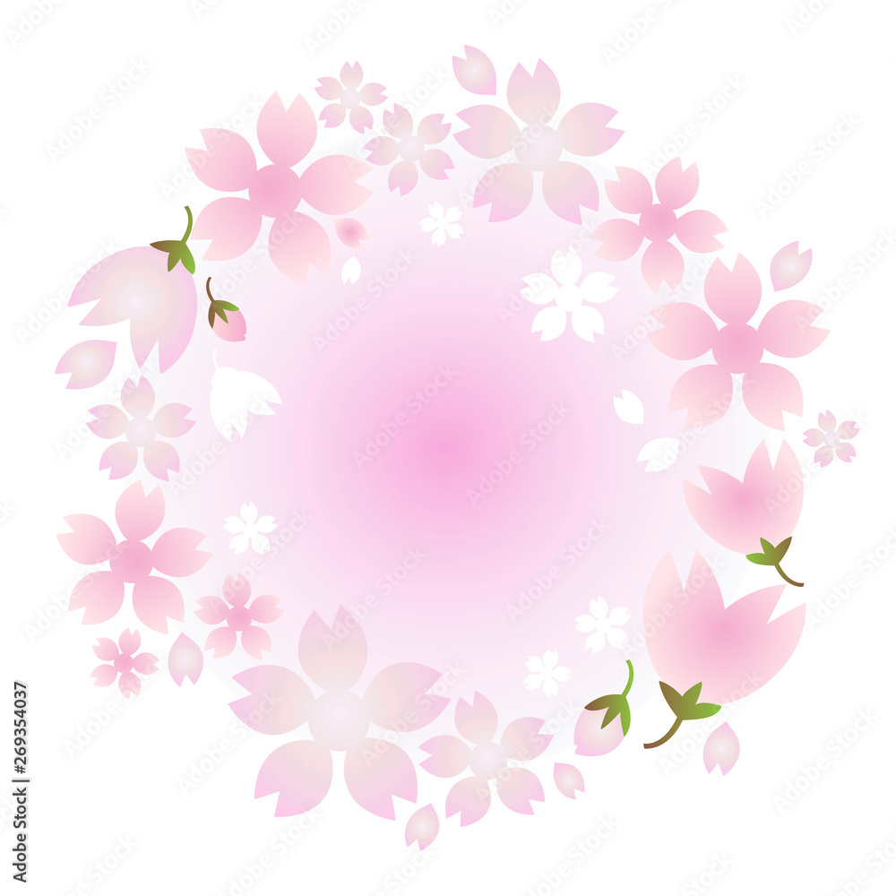 vector cherry blossom flower , pink flower