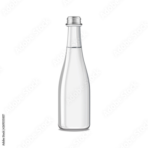 Mineral still or sparkling water bottle mock up. Isolated on white background
