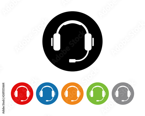 Headphone icon symbol vector