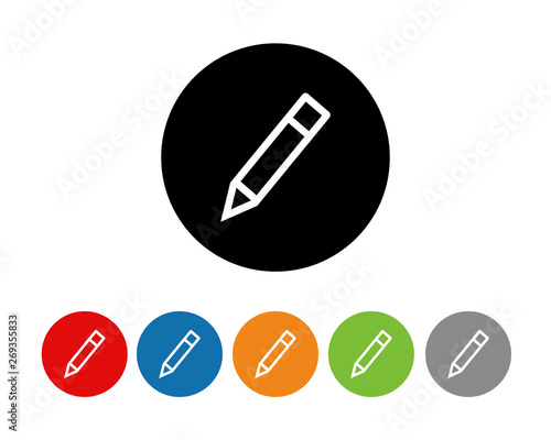 Pencil icon symbol vector