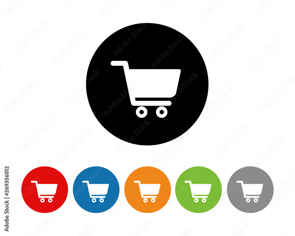 Shopping cart icon symbol vector Shopping cart icon symbol vector