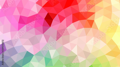 Geometric design. Colorful gradient mosaic background. Geometric triangle  mosaic  abstract background. Mosaic  color background. Mosaic texture. The effect of stained glass. EPS 10 Vector