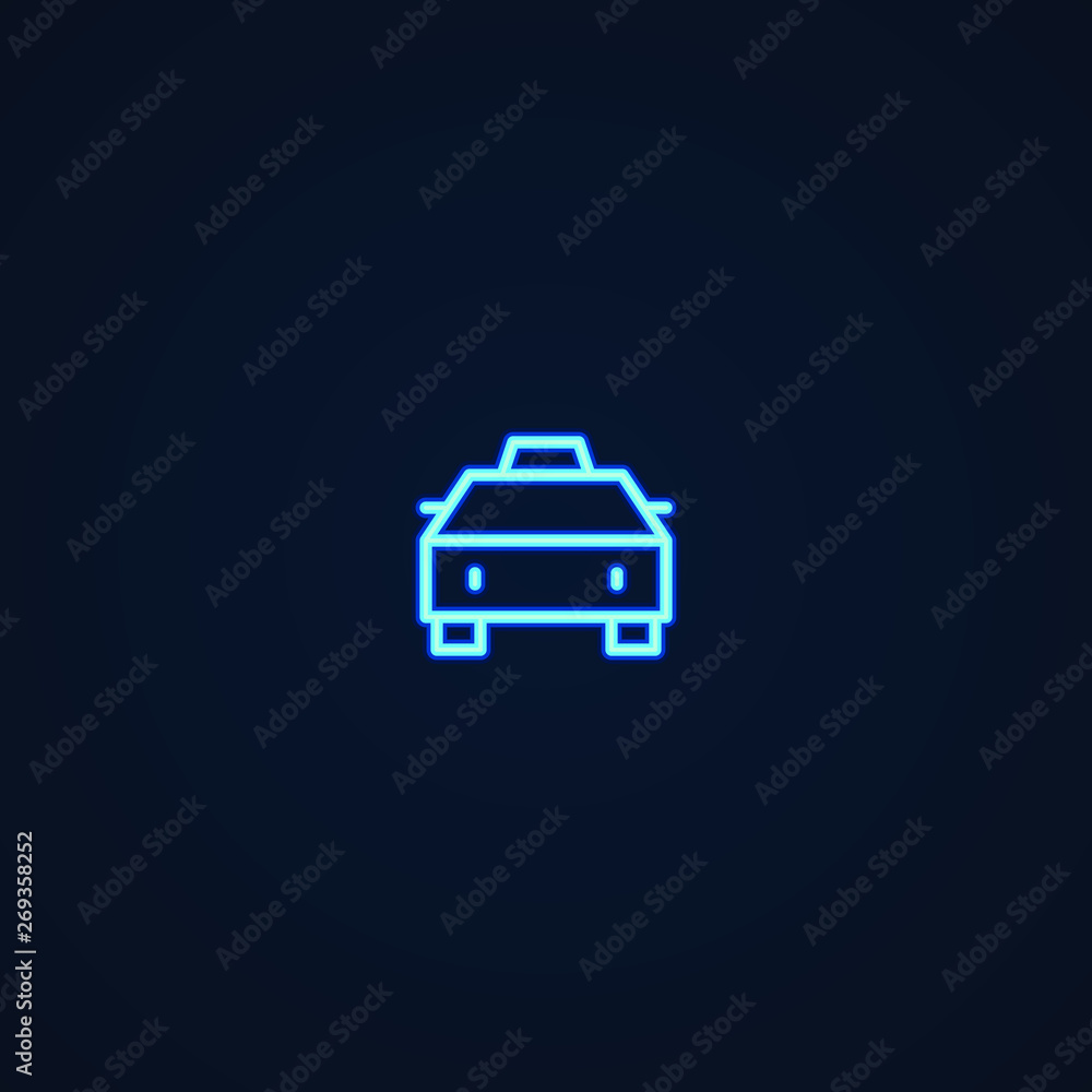 Cab | Neon Style Icon Cab | Neon Style Icon