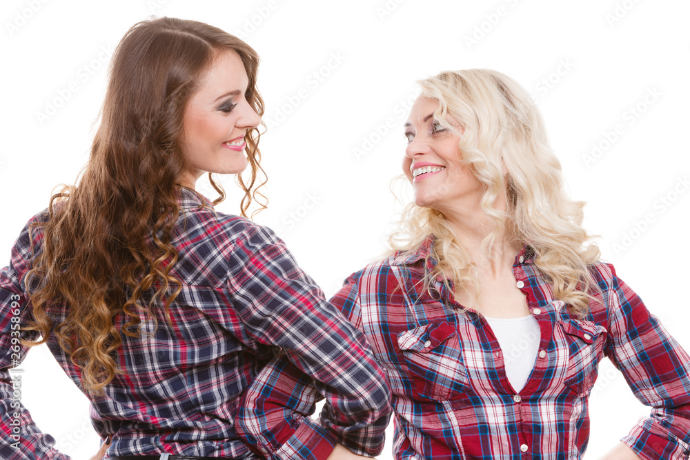 Portrait adult daughter with mother. Portrait adult daughter with mother.