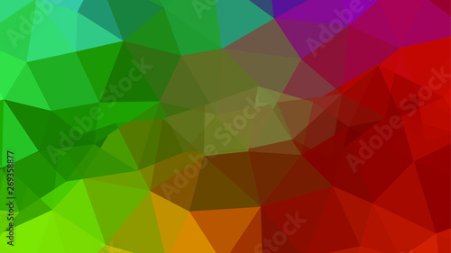 Geometric design. Colorful gradient mosaic background. Geometric triangle  mosaic  abstract background. Mosaic  color background. Mosaic texture. The effect of stained glass. EPS 10 Vector