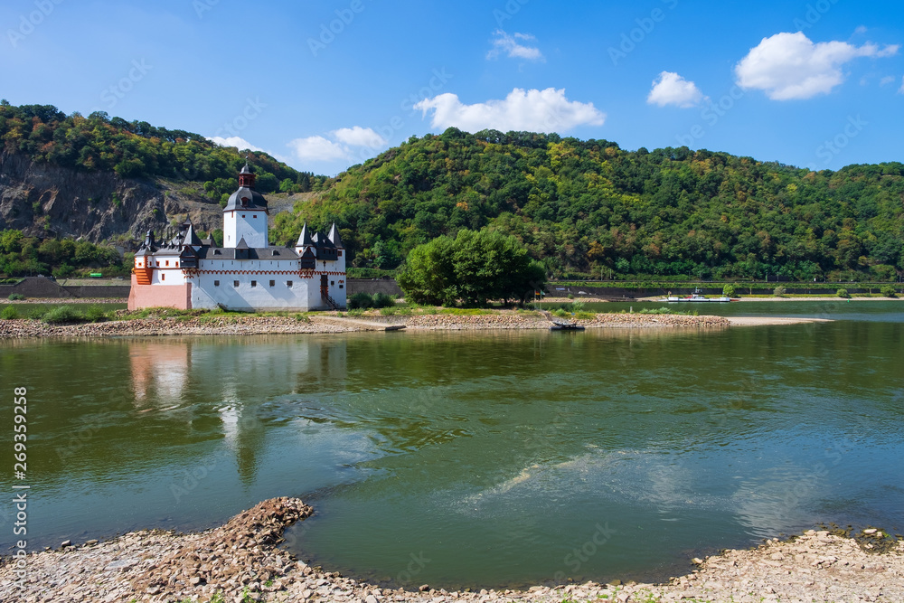 Die Burg Pfalzgrafenstein bei Kaub am Rhein