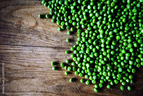 Green peas background