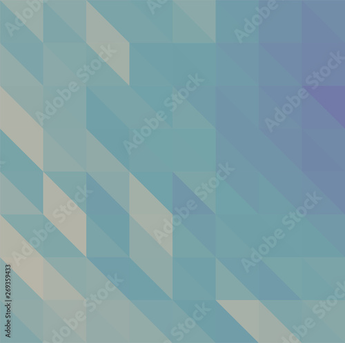 Fototapeta Naklejka Na Ścianę i Meble -  Blue abstract low poly triangles background