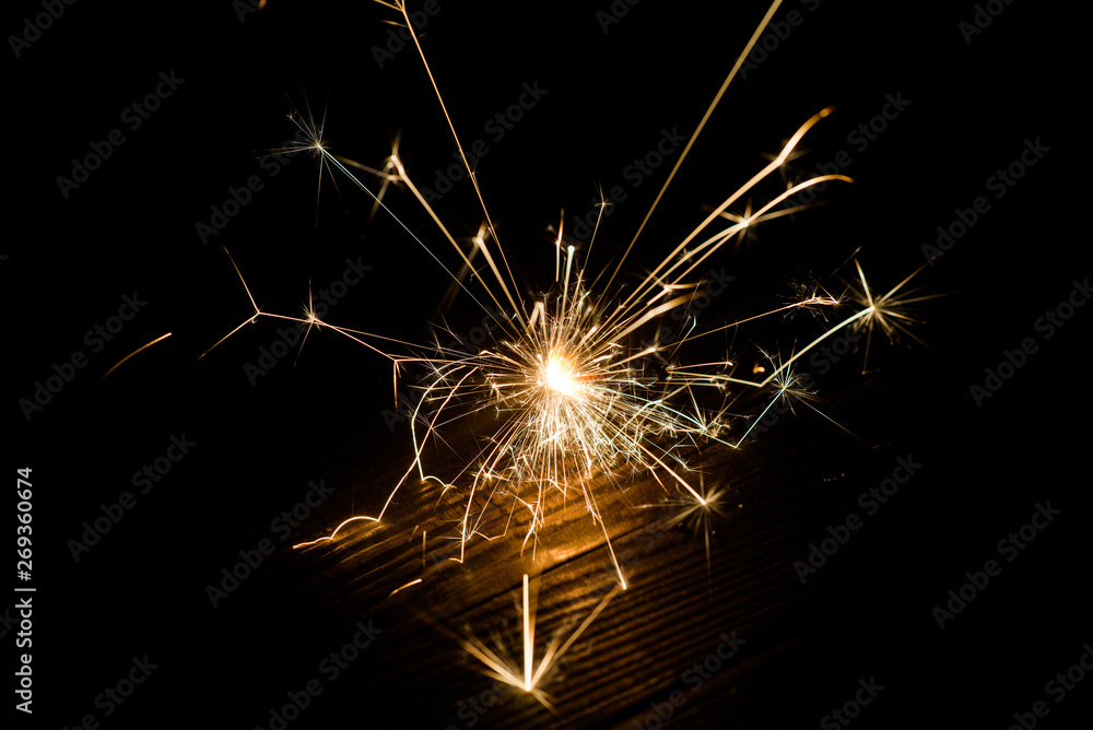 Glowing Sparks in the dark Glowing Sparks in the dark