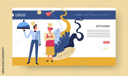 Cooking classes cuisine and culinary online courses web page template