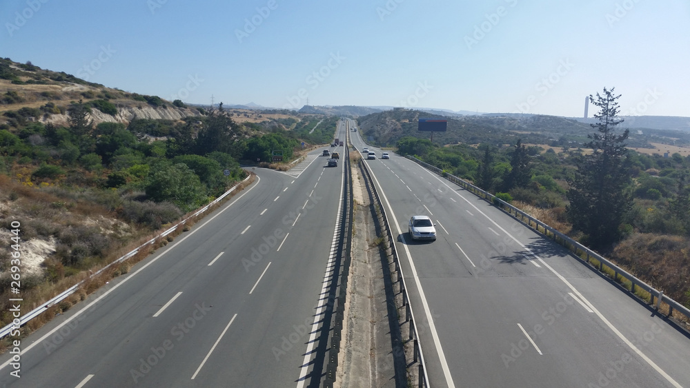 The beautiful landscape highways road