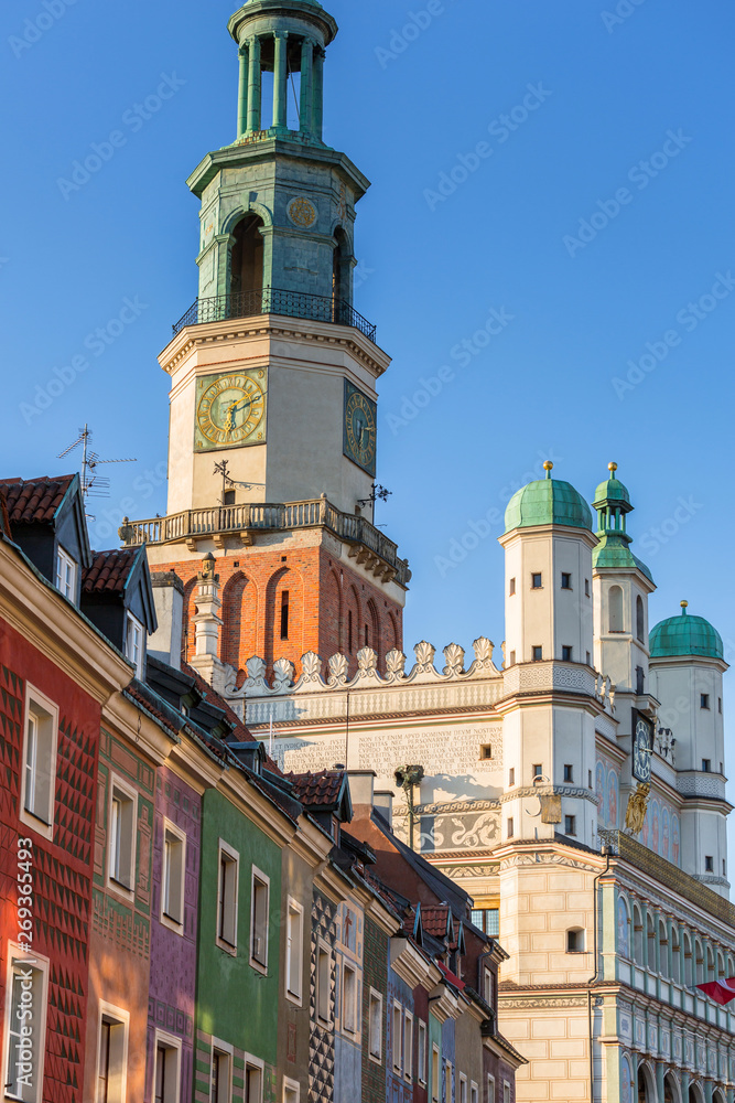 Fototapeta premium Architecture of the Main Square in Poznan, Poland.