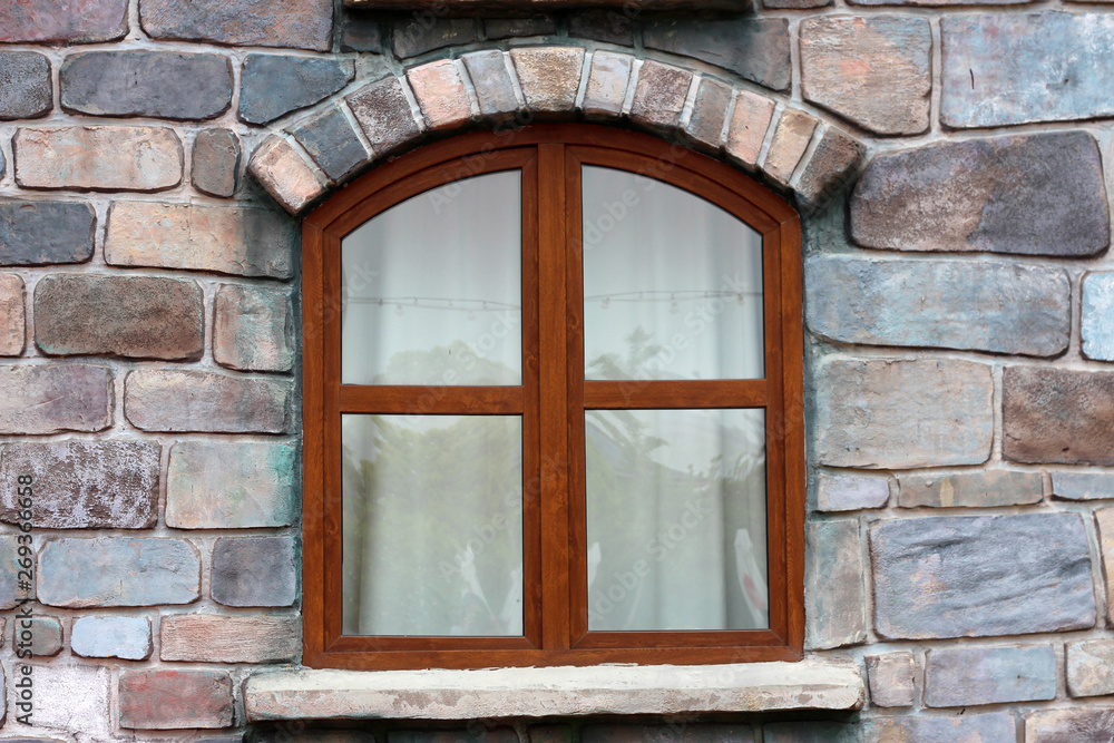 Obraz premium old window in the wall