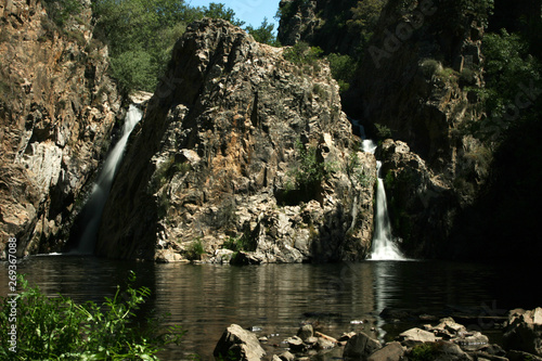 Hervidero waterfall with long exposure