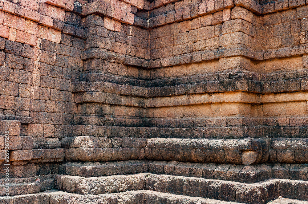 Archaeological sites built from laterite stones Dvaravati era National Historic Site Historical Park Phetchabun Province, Thailand Archaeological sites built from laterite stones Dvaravati era National Historic Site Historical Park Phetchabun Province, Thailand