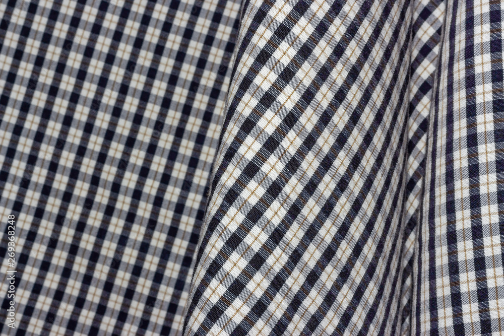 checkered cotton fabric, background, texture checkered cotton fabric, background, texture