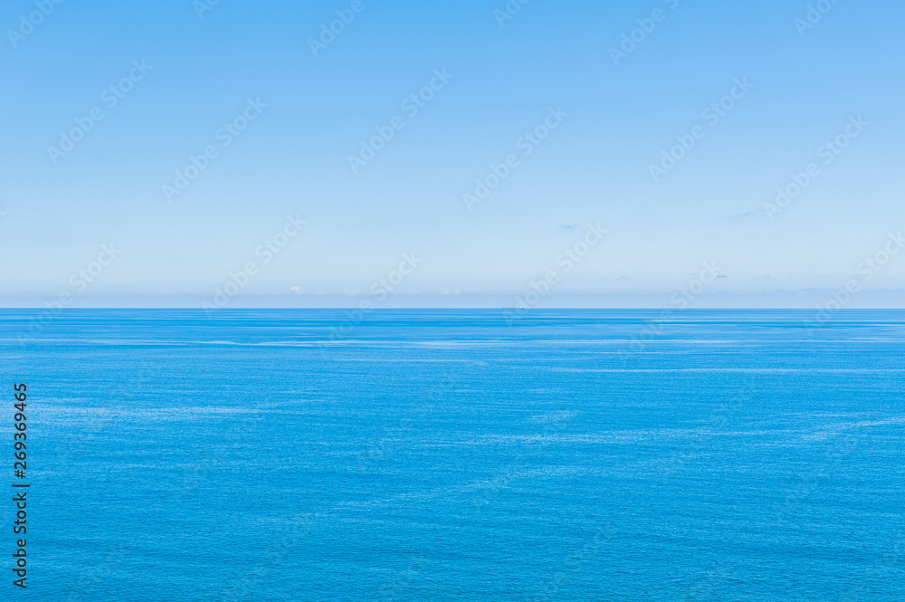 Pacific Ocean -  View of beautiful sky with clear blue sea