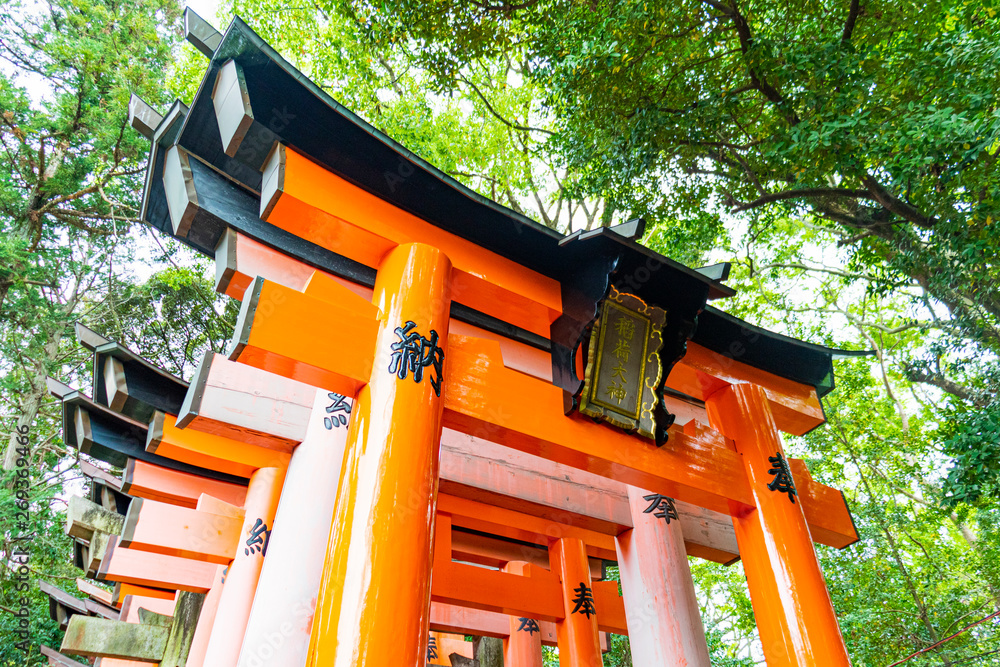 京都 伏見稲荷大社 千本鳥居 Stock 写真 Adobe Stock