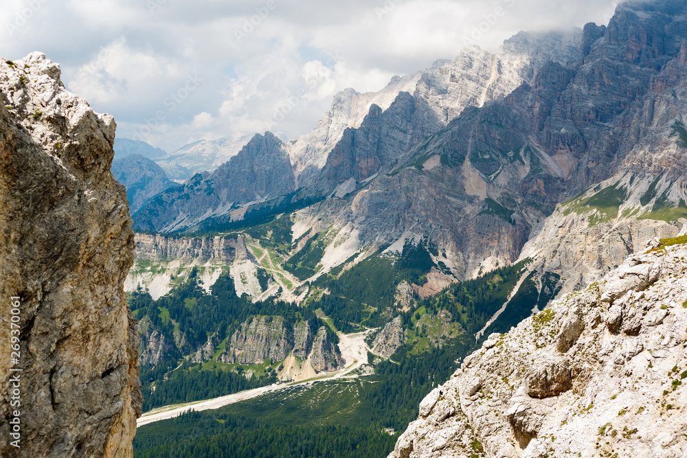 Monte Cristallo in Italy Alps