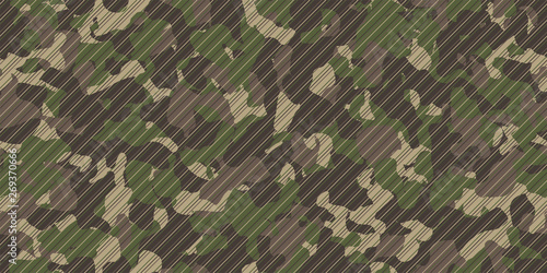 Camouflage background with oblique line. Seamless pattern vector.斜線迷彩パターン