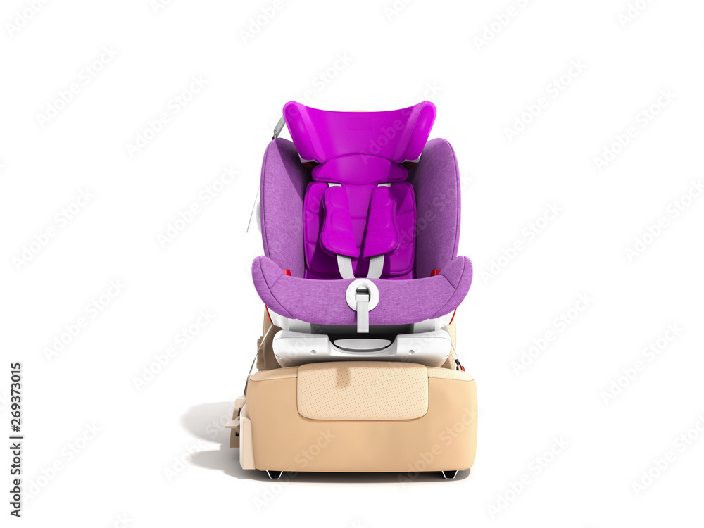 baby car seat 3d render on white baby car seat 3d render on white