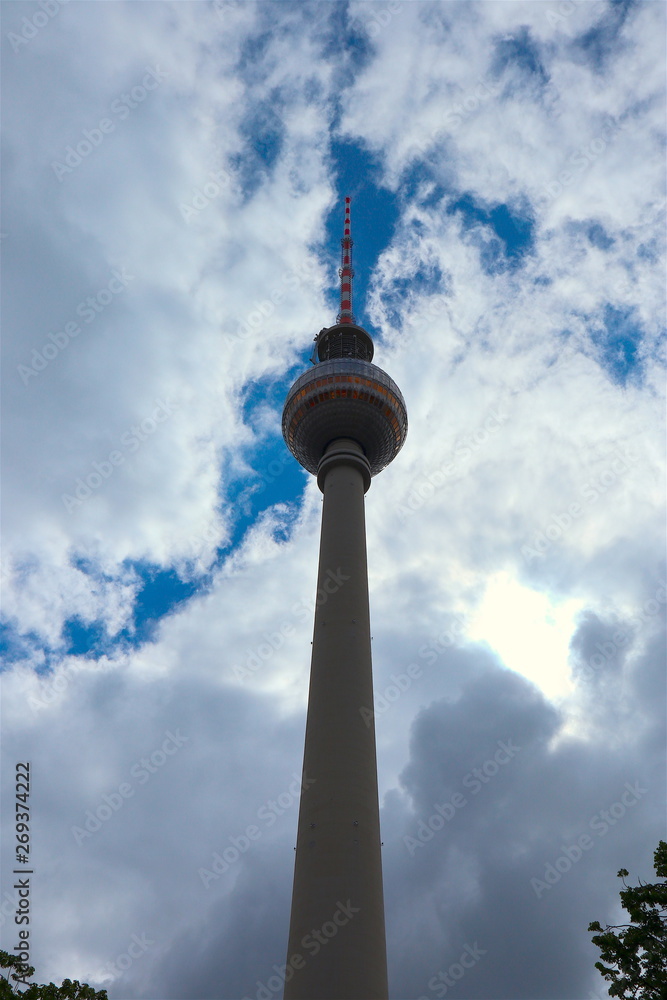 Television tower, berlino, torre della televisione. Maestosita' Television tower, berlino, torre della televisione. Maestosita'