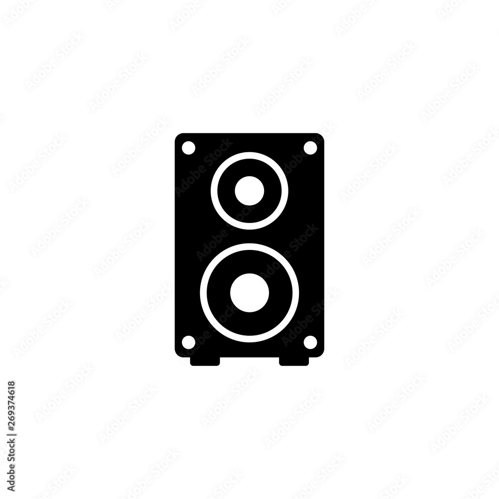 Studio Music Speaker, Audio Flat Vector Icon Studio Music Speaker, Audio Flat Vector Icon