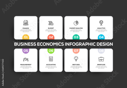 BUSINESS ECONOMICS INFOGRAPHIC DESIGN