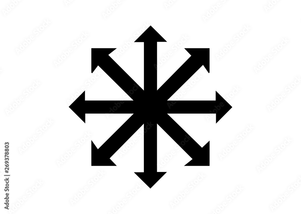 Symbol of Chaos vector isolated on white background. A symbol originating  from The Eternal Champion, later adopted by occultists and role-playing  games. Aleister Crowley and chaos magic Stock Vector | Adobe Stock