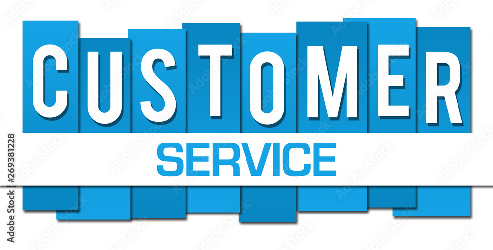 Customer Service Blue Professional Horizontal Customer Service Blue Professional Horizontal