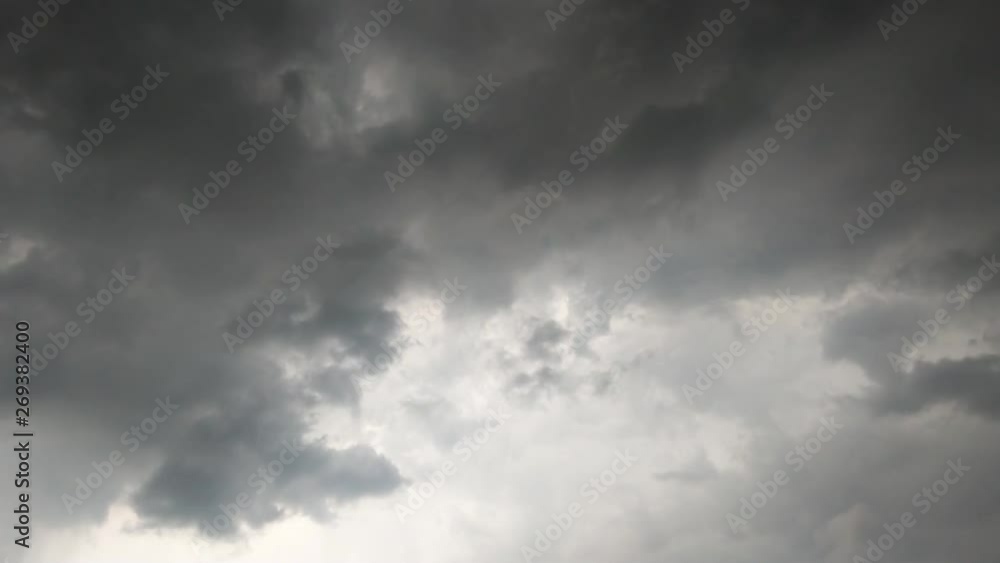 Black rain clouds moving rapidly across the sky. Black rain clouds moving rapidly across the sky.